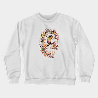 Colorful Floral Frog Crewneck Sweatshirt